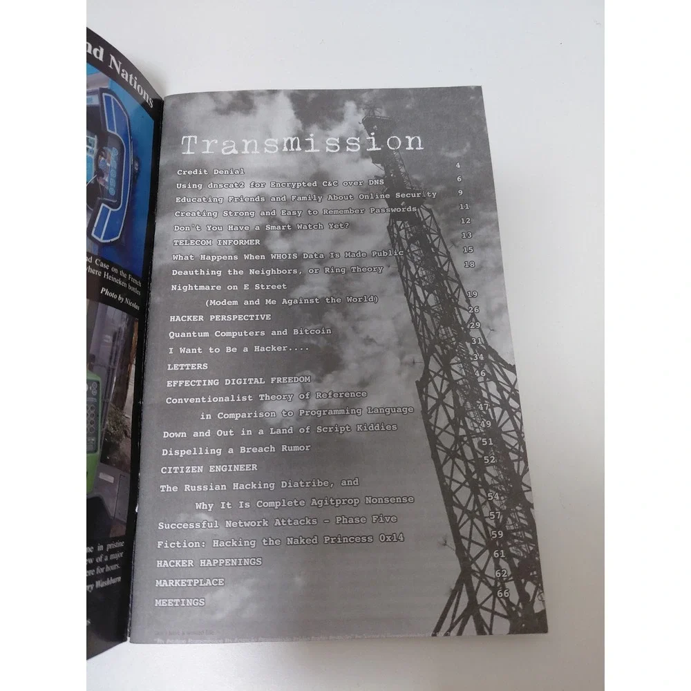 2600 The Hacker Quarterly Winter 2017-2018 Vol 34 No 4 Equifax Cover Magazine